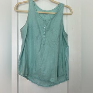 LOFT Women's Sleeveless Top - Light Blue